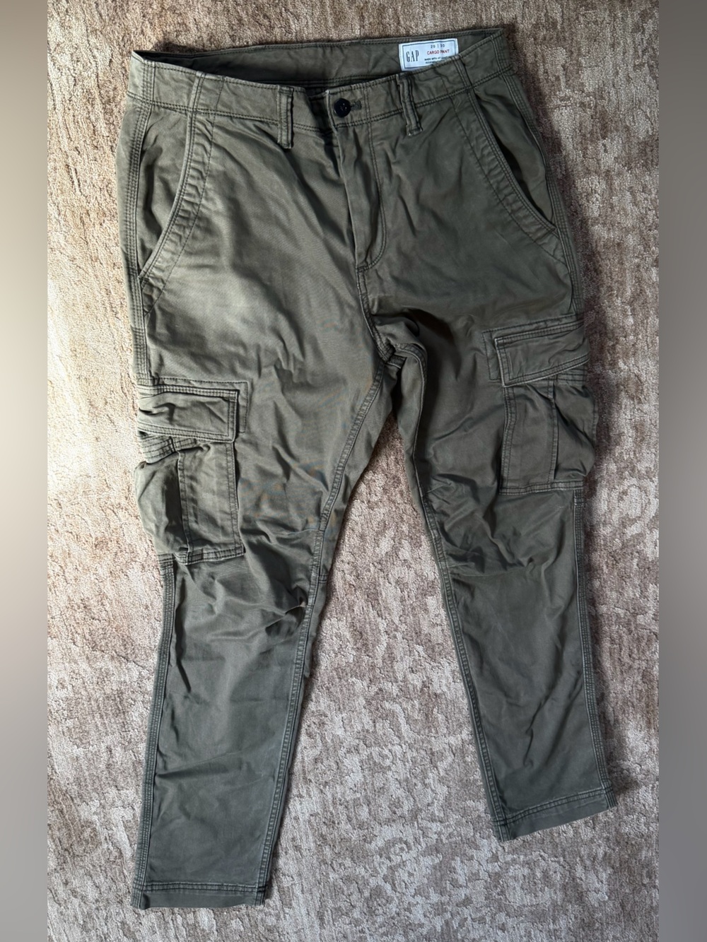 GAP Men's Olive Green Cargo Pants 29x30